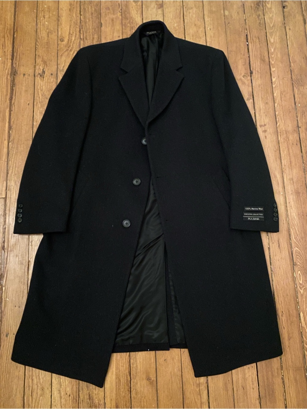 NWT Jos. A bank mens merino wool overcoat 40S